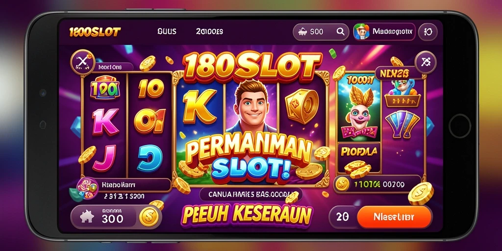 Tampilan gameplay menarik dari 180SLOT dengan berbagai tema slot.