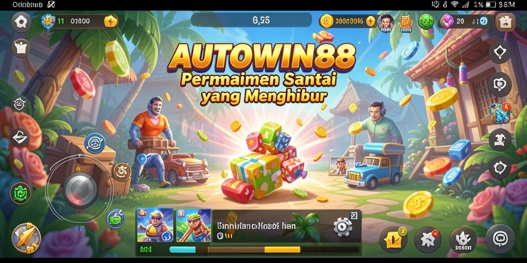 Tampilan gameplay <strong>AUTOWIN88</strong> yang penuh warna dan menghibur.