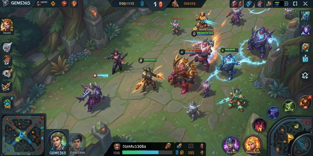 Gameplay seru dan strategi menantang dalam GEMS365.