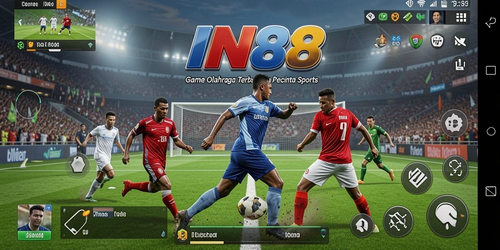 Tampilan gameplay seru dalam setiap pertandingan olahraga di IN88.