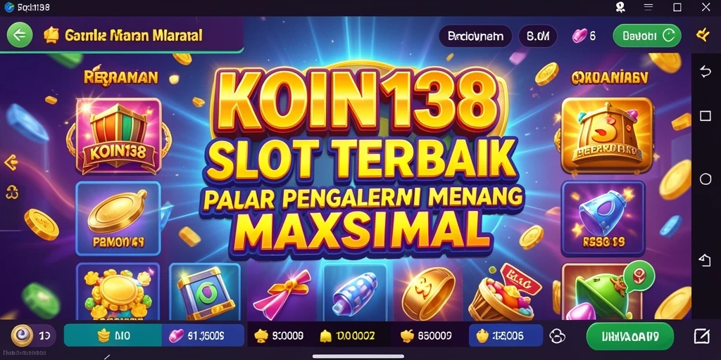 Tampilan menarik gameplay slot KOIN138 dengan berbagai pilihan tema.