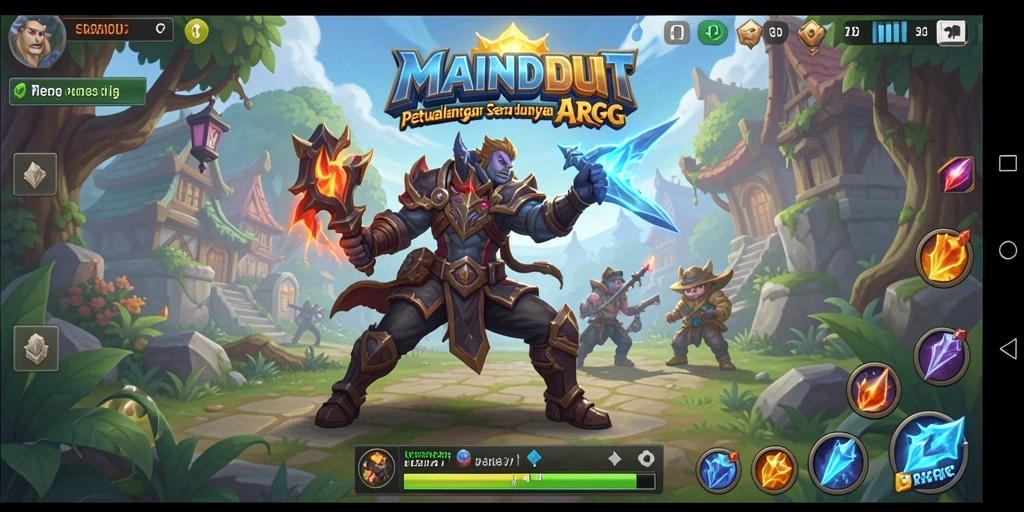Gameplay seru di dunia ARPG penuh petualangan.