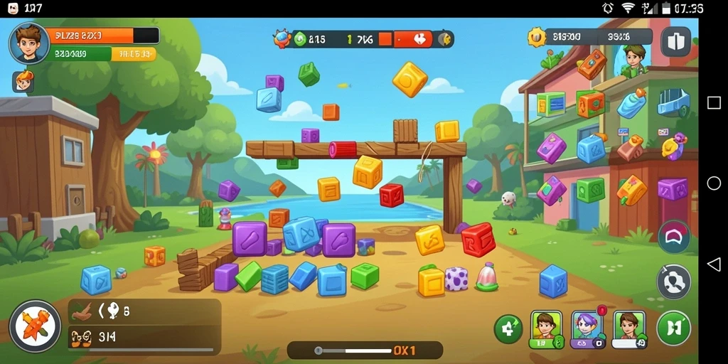Tampilan gameplay OLX17 yang menarik dengan teka-teki menantang.