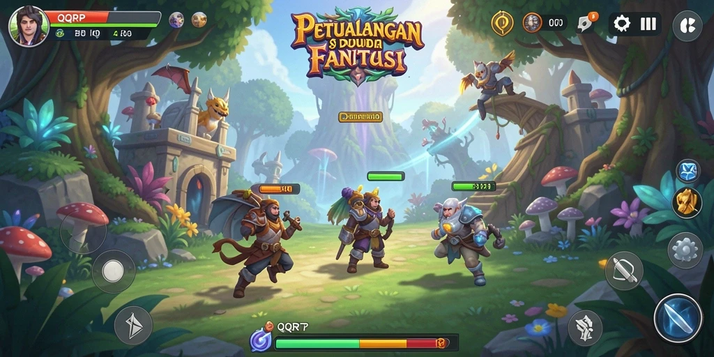 Gameplay seru dari QQRP dengan petualangan menantang.