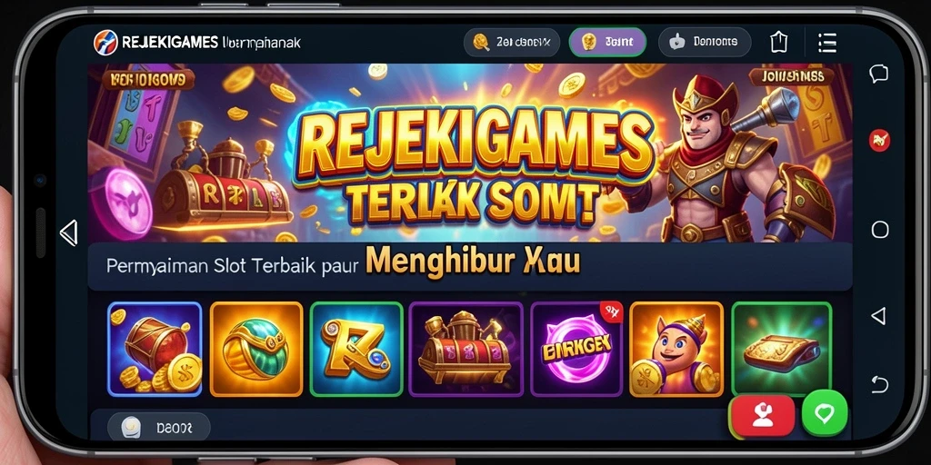 Gameplay slot seru dengan grafik menarik di REJEKIGAMES.