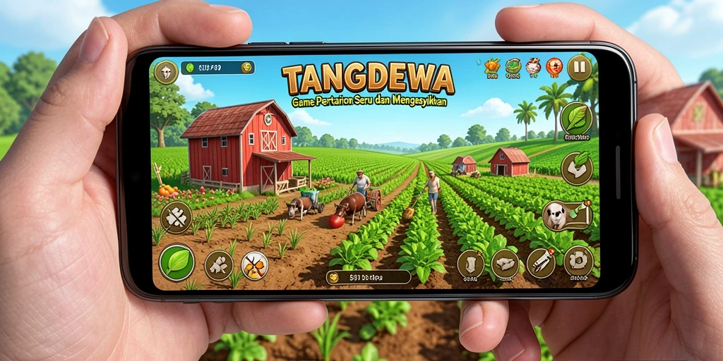 Tampilan menarik dari gameplay TANGANDEWA yang penuh warna.