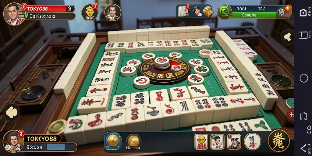 Gameplay Mahjong seru di TOKYO88 dengan grafik menawan.