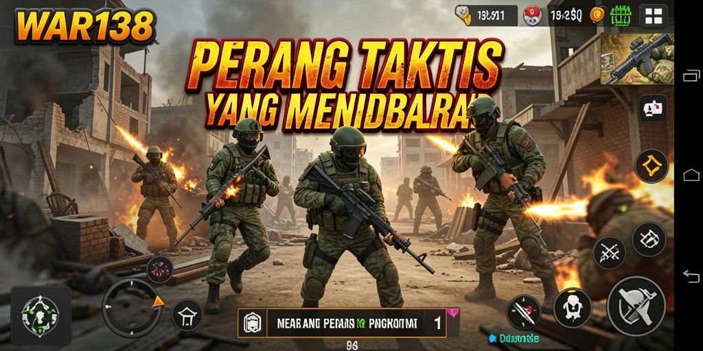 Tampilan gameplay aksi mendebarkan di WAR138 dengan karakter yang terlibat dalam pertempuran.