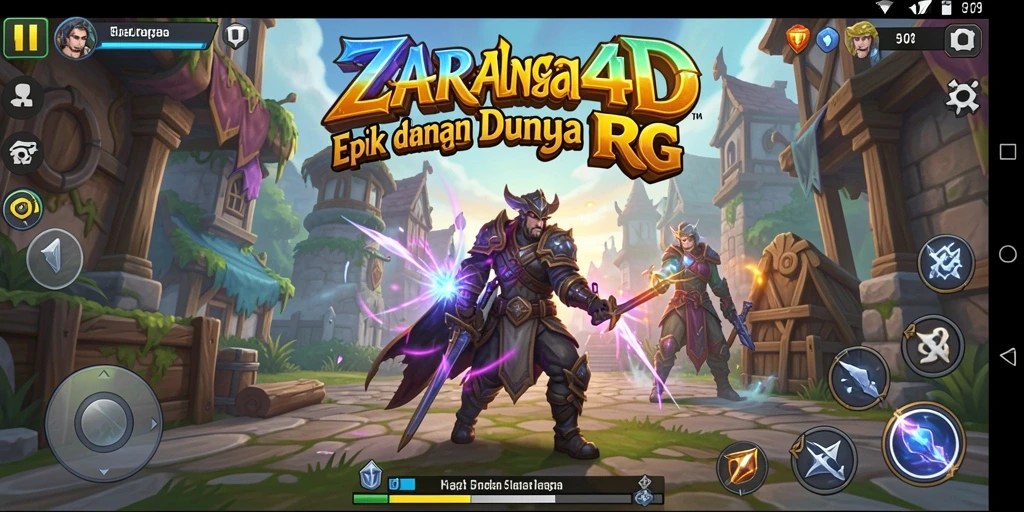 Tangkapan layar menampilkan pertarungan epik dalam ZARA4D.